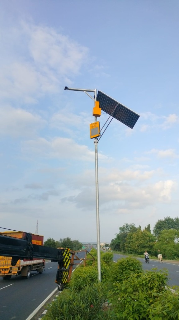 SmartSign installed beside a roadway